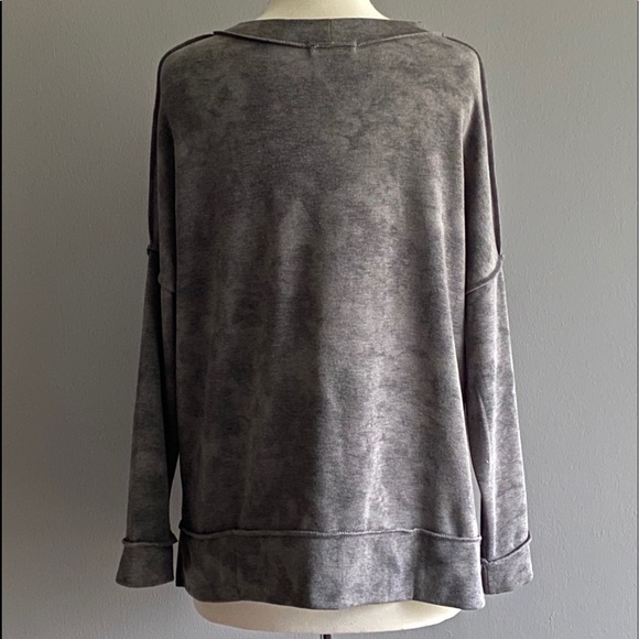 Women’s Cherish Brand Grey Mix Tie Dye Look Top - Picture 8 of 8